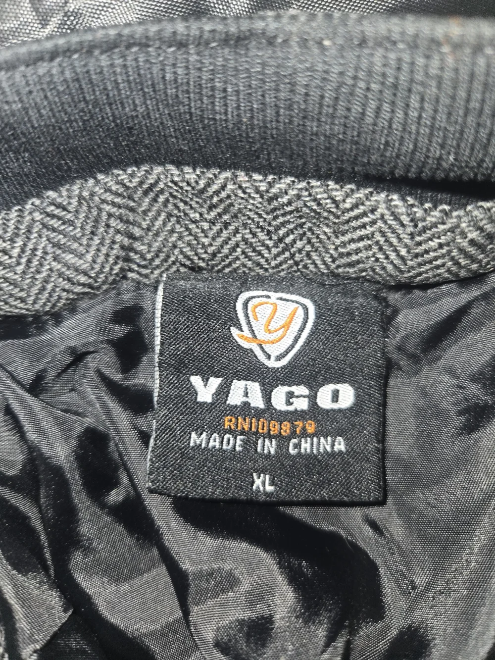 Gray Herringbone Bomber Jacket
